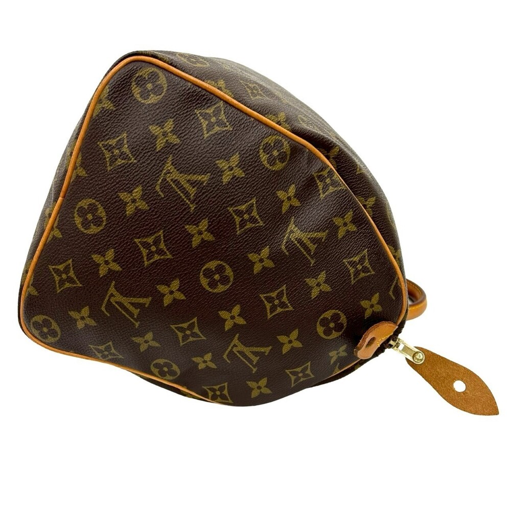 LOUIS VUITTON Brown Monogram Leather Speedy 35 Boston Bag - Picture 6 of 10